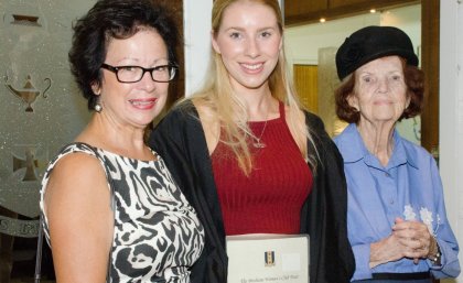 From left to right, Robin Francis (Brisbane Women’s Club), Laura Riddel (Women’s College) and Mendy Campbell (Brisbane Women’s Club)